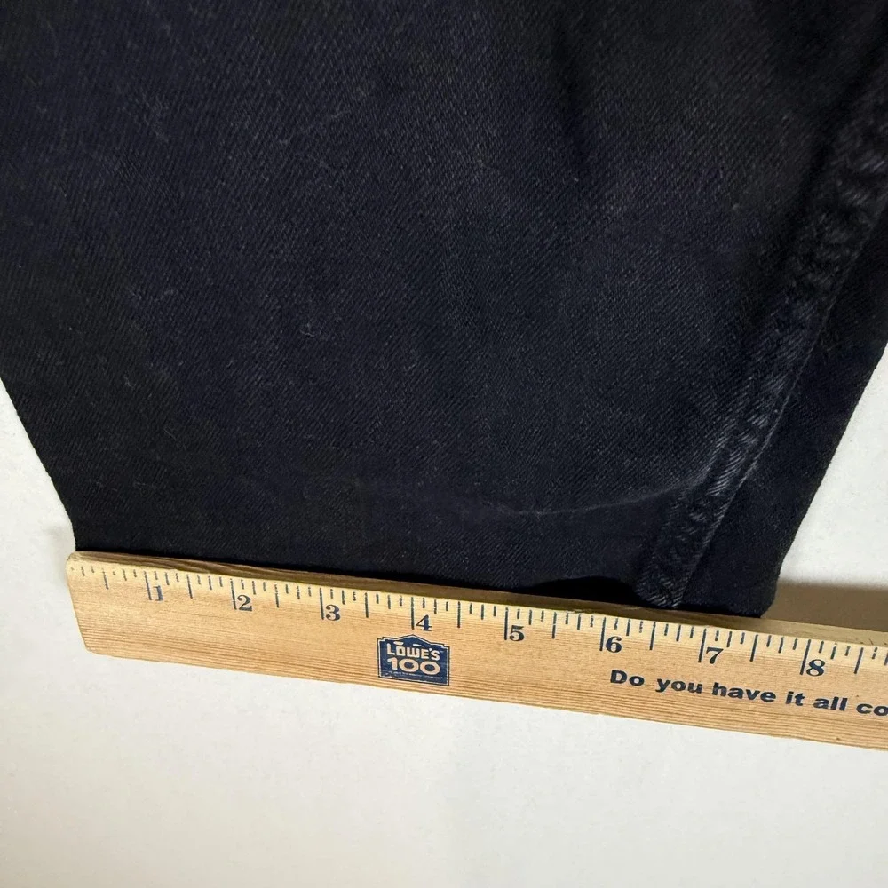 Levi's 514 Jeans Mens 32x32 Black Dark Wash Regular Straight Stretch Denim